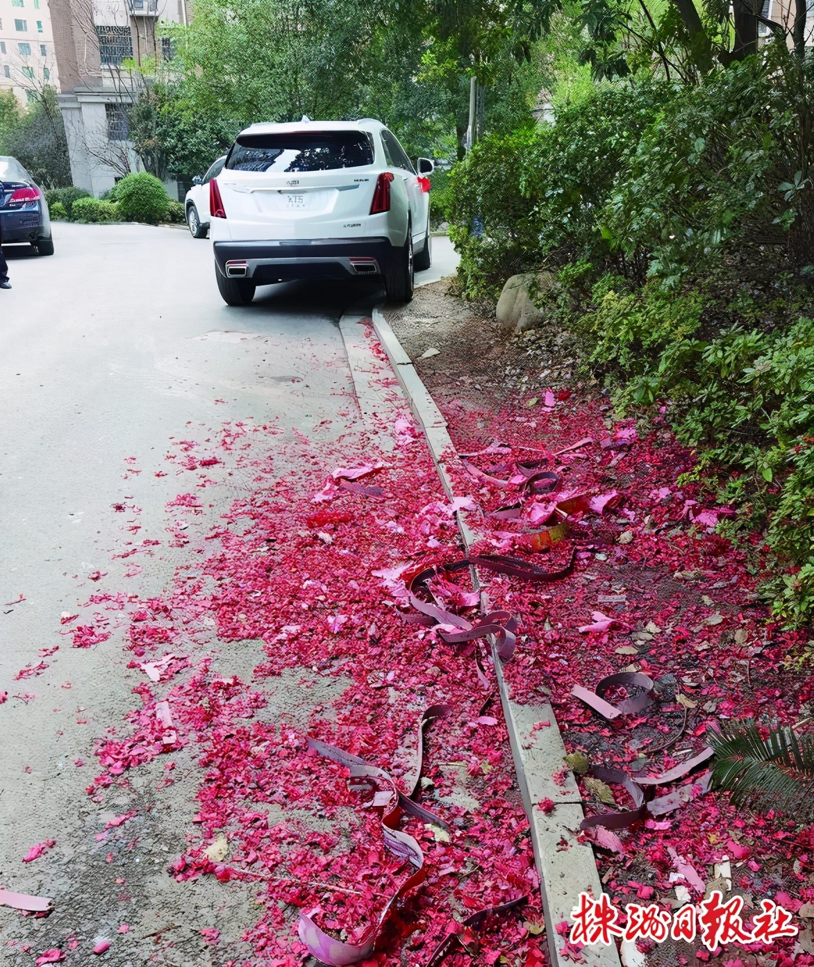 株洲一市民喜提新车想放鞭炮讨个好彩头,结果挨了罚